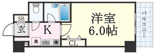 エスリード三宮フラワーロードの物件間取画像